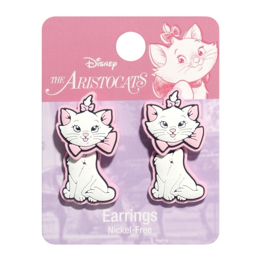 NEW Disney The Aristocats Marie Nickel Free Earrings